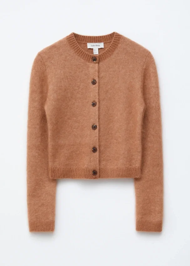 Cardigan aus gebürsteter Mohairmischung Cardigan aus gebürsteter Mohairmischung