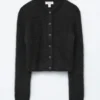 Cardigan aus gebürsteter Mohairmischung Cardigan aus gebürsteter Mohairmischung