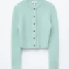 Cardigan aus gebürsteter Mohairmischung Cardigan aus gebürsteter Mohairmischung