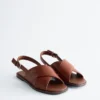 Crossover-Ledersandalen