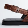 Crossover-Ledersandalen