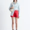 Denim-Shorts mit hoher Taille Denim-Shorts mit hoher Taille