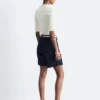 Denim-Shorts mit hoher Taille