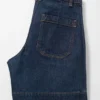 Denim-Shorts mit hoher Taille