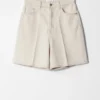 Denim-Shorts mit weitem Bein Denim-Shorts mit weitem Bein