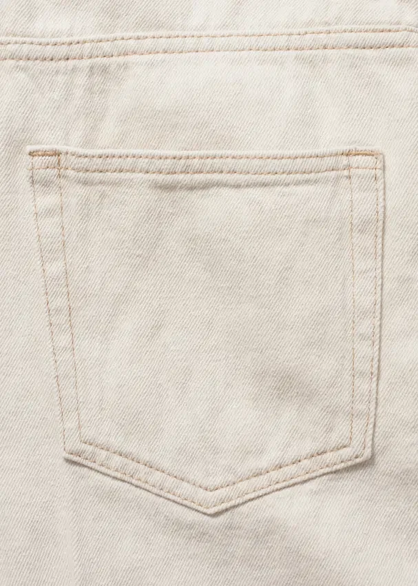 Denim-Shorts mit weitem Bein Denim-Shorts mit weitem Bein