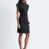 Drapiertes Jersey-Minikleid