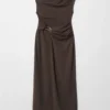 Drapiertes Midikleid Drapiertes Midikleid
