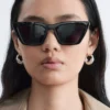 Eckige Cat-Eye-Sonnenbrille Eckige Cat-Eye-Sonnenbrille