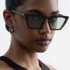 Eckige Cat-Eye-Sonnenbrille Eckige Cat-Eye-Sonnenbrille