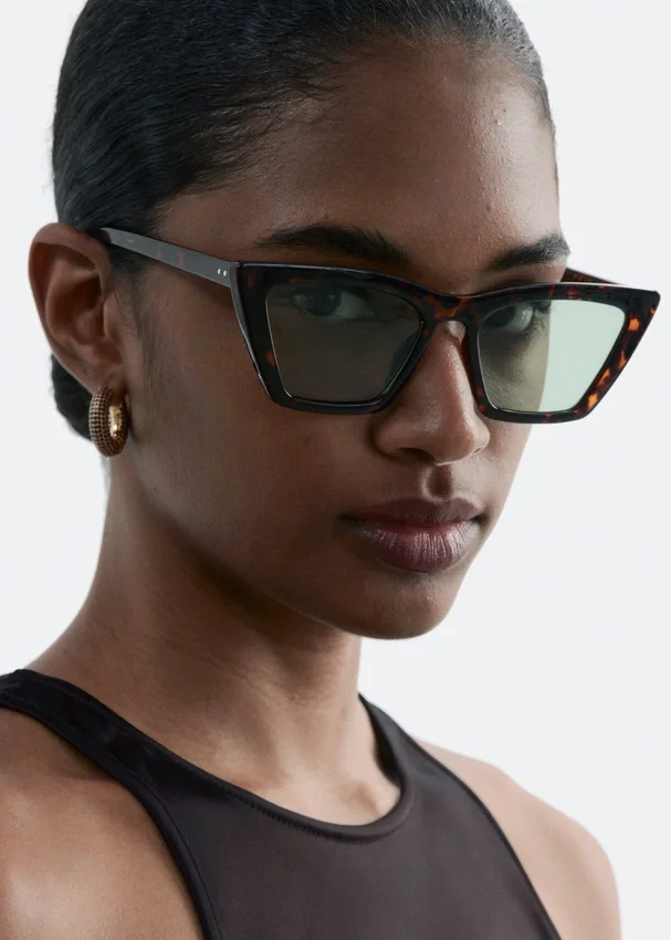 Eckige Cat-Eye-Sonnenbrille Eckige Cat-Eye-Sonnenbrille