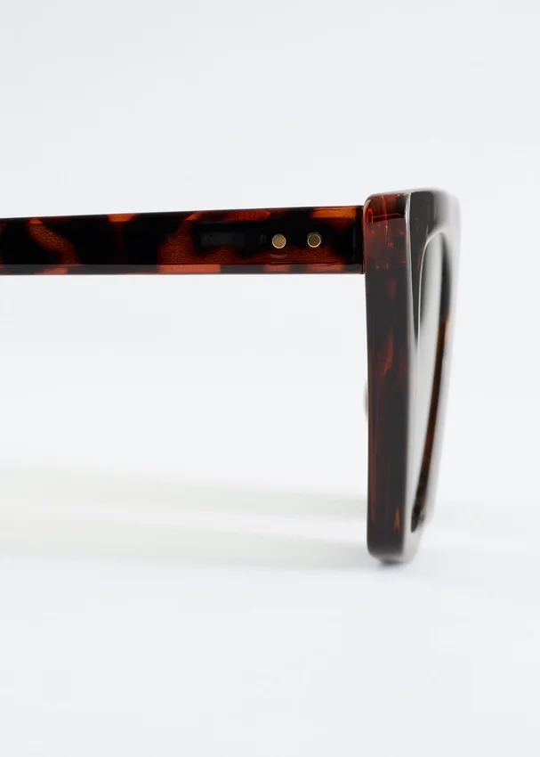 Eckige Cat-Eye-Sonnenbrille Eckige Cat-Eye-Sonnenbrille