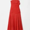 Ein-Schulter-Maxikleid aus Chiffon Ein-Schulter-Maxikleid aus Chiffon
