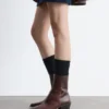 Elegante Cowboy-Stiefel aus Leder Elegante Cowboy-Stiefel aus Leder