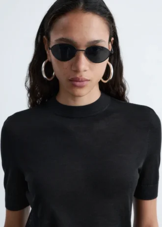 Feinstrick-T-Shirt