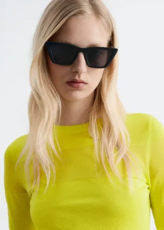Eckige Cat-Eye-Sonnenbrille