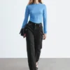 Feinstrick-Transparent-Top