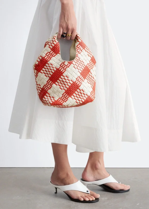 Geflochtene Ledertasche Geflochtene Ledertasche