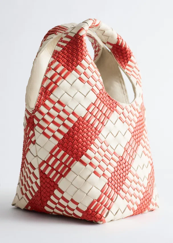 Geflochtene Ledertasche Geflochtene Ledertasche