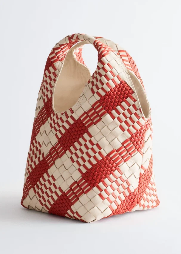 Geflochtene Ledertasche Geflochtene Ledertasche