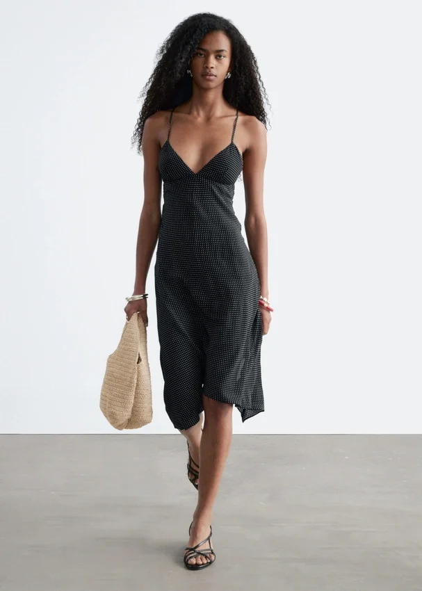 Gepunktetes Midikleid Gepunktetes Midikleid