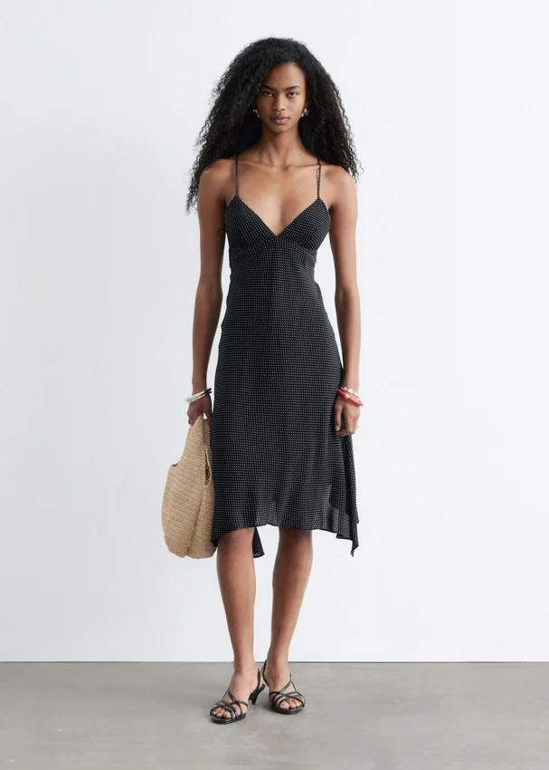Gepunktetes Midikleid Gepunktetes Midikleid