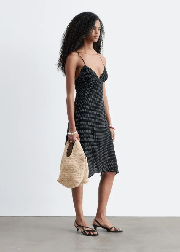 Gepunktetes Midikleid Gepunktetes Midikleid