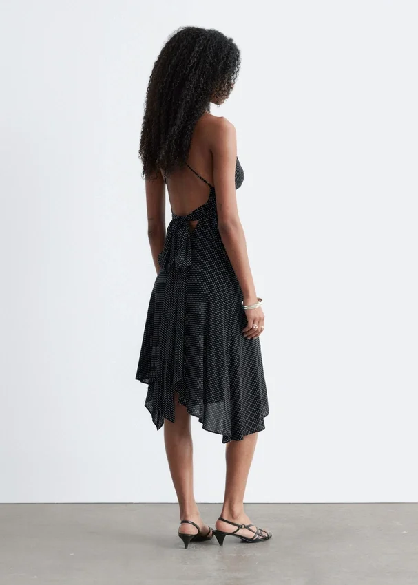 Gepunktetes Midikleid Gepunktetes Midikleid