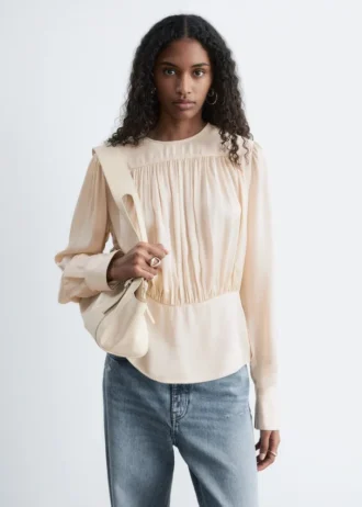 Geraffte Bluse