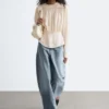 Geraffte Bluse Geraffte Bluse
