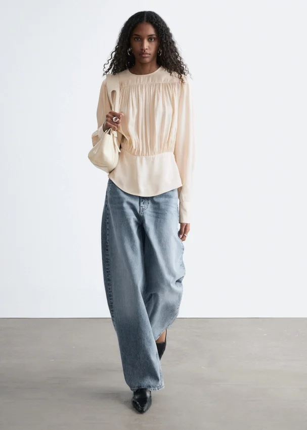 Geraffte Bluse Geraffte Bluse