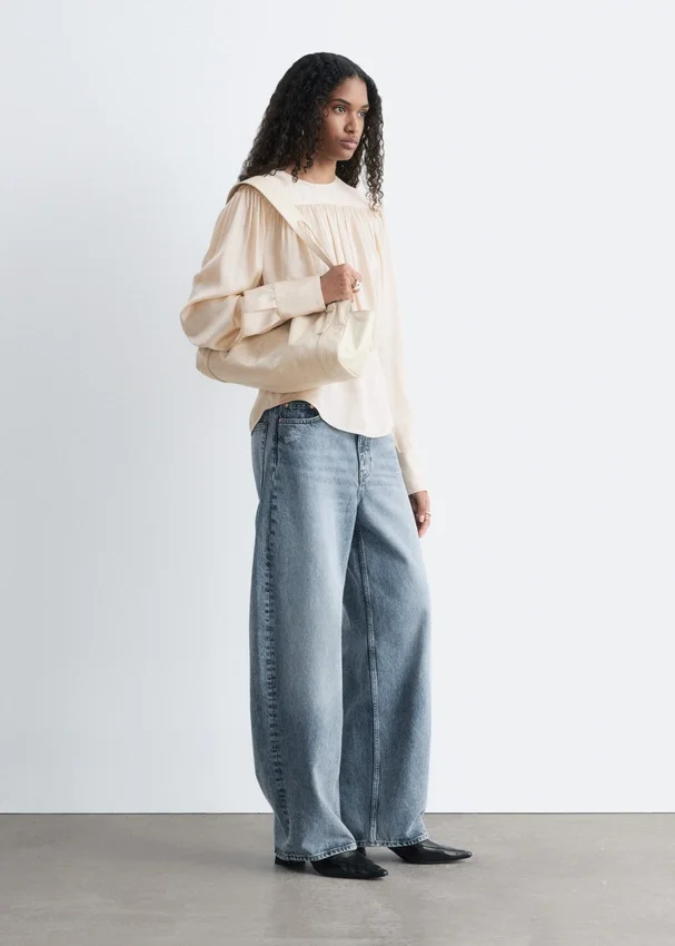 Geraffte Bluse Geraffte Bluse