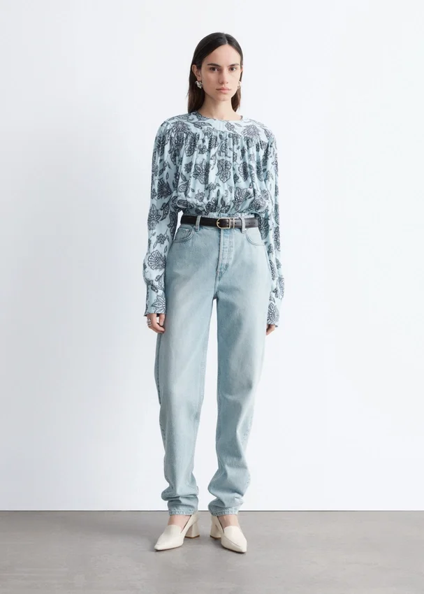 Geraffte Bluse Geraffte Bluse