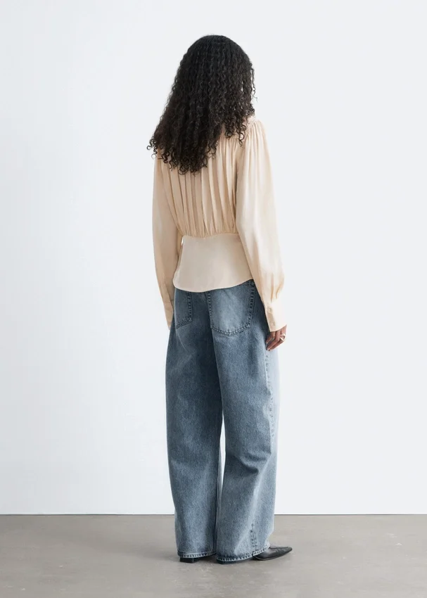Geraffte Bluse Geraffte Bluse