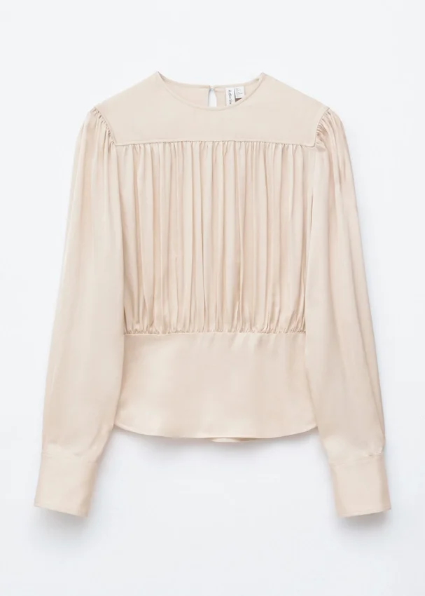 Geraffte Bluse Geraffte Bluse