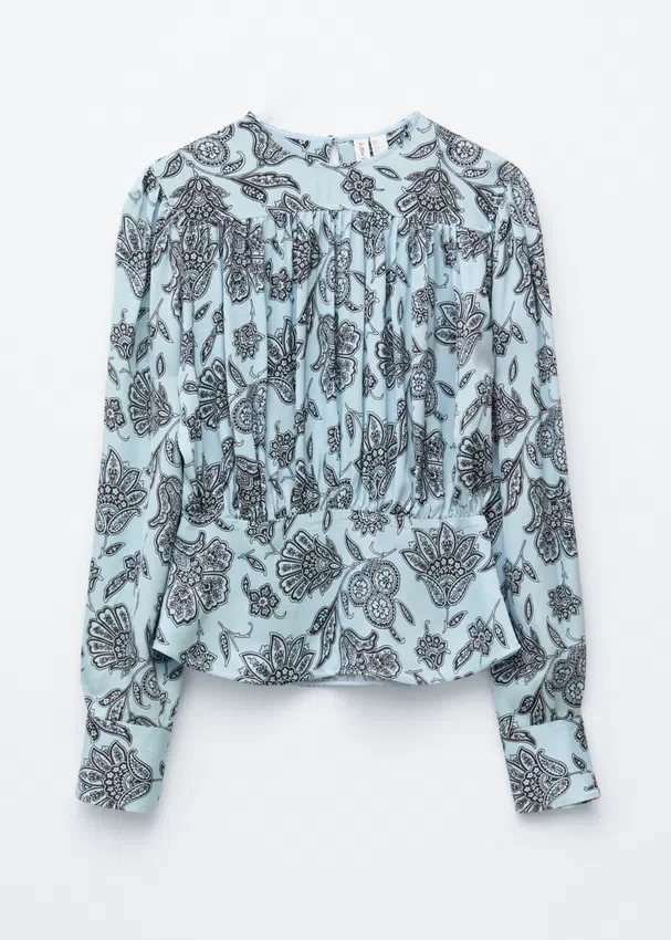 Geraffte Bluse Geraffte Bluse