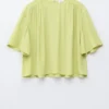 Geraffte Crêpe-Bluse Geraffte Crêpe-Bluse