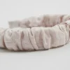 Gerafftes Alice-Stirnband aus Leinen