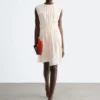 Gerafftes Seiden-Minikleid Gerafftes Seiden-Minikleid