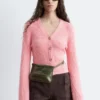 Gerippte Baumwoll-Cardigan Gerippte Baumwoll-Cardigan