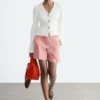 Gerippte Baumwoll-Cardigan Gerippte Baumwoll-Cardigan