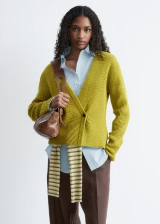 Gerippte Cardigan