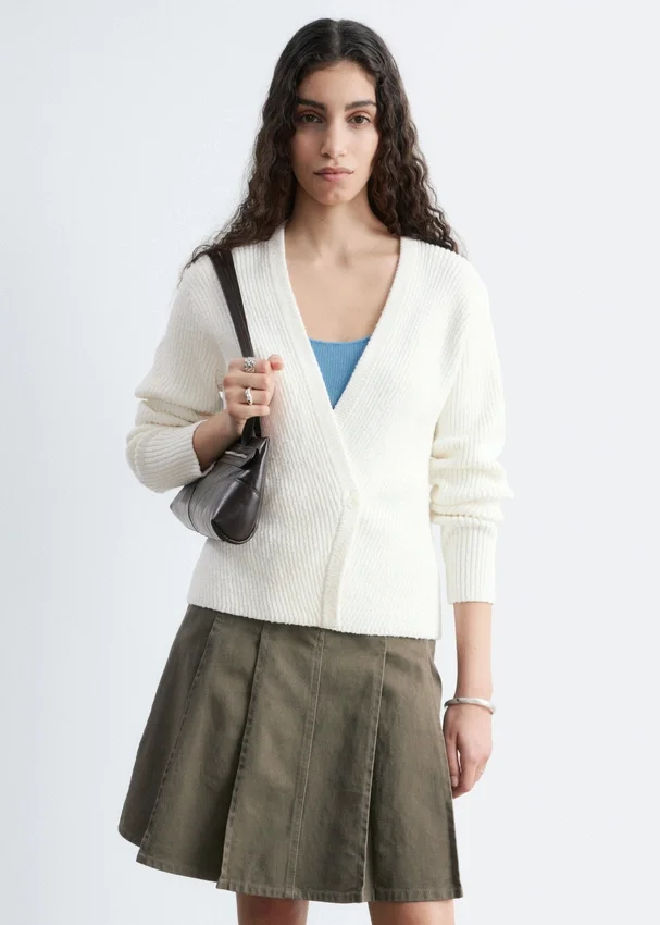 Gerippte Cardigan Gerippte Cardigan
