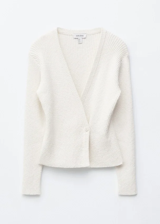 Gerippte Cardigan Gerippte Cardigan