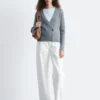 Gerippte Cardigan