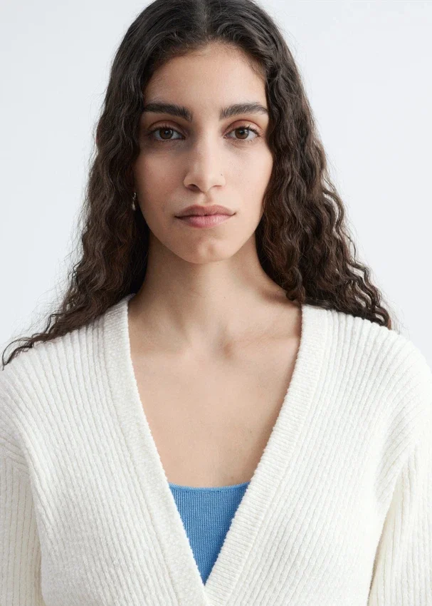 Gerippte Cardigan Gerippte Cardigan