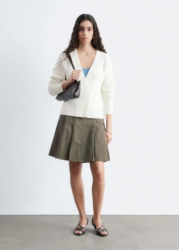 Gerippte Cardigan Gerippte Cardigan