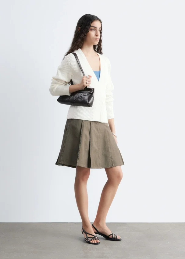 Gerippte Cardigan Gerippte Cardigan