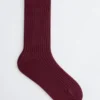 Gerippte Seidensocken Gerippte Seidensocken