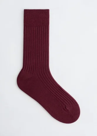 Gerippte Seidensocken